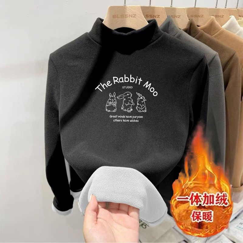 女童春秋款德绒打底衫