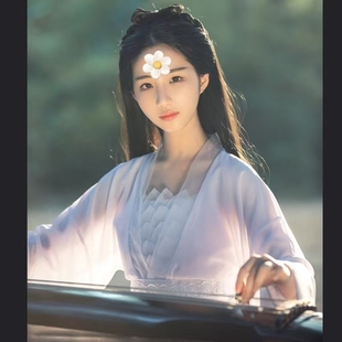 白色仙女装改良汉服女侠服饰小龙女古装服装七仙女写真服饰