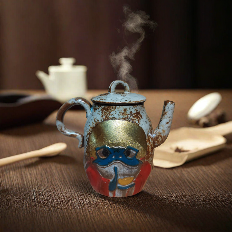 陶瓷功夫茶具泡茶壶家用日式手工粗陶复古小号女士青蛙壶110ml