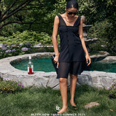 Bettychow 中古小香黑色珠珠连衣裙稀有品轻奢串珠时尚 背心裙