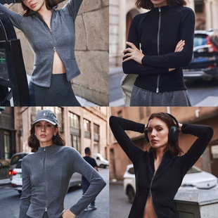 发热打底衫 山羊绒立领双面磨毛 黑色灰色 天选内搭 Bettychow