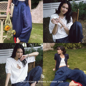 Bettychow 深蓝米驼色百搭时髦休闲裤 镇店 轻飘飘无重量亚麻神裤