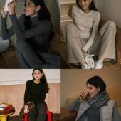 2款 Bettychow 进口岛精机无缝一体100%美利奴羊毛毛衣显瘦打底衫