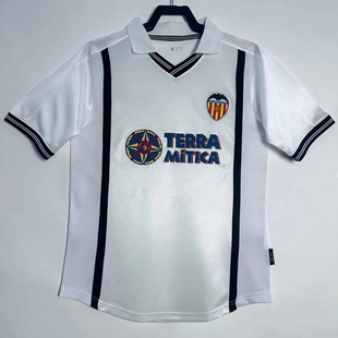 复刻版2000-01赛季瓦伦西亚主场复古老款球衣 35号艾马尔足球服男