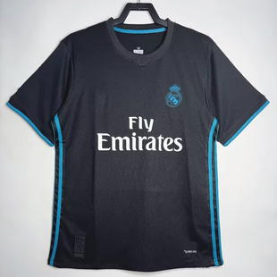 复刻版2017-18赛季皇马客场复古老款球衣 7号C罗短袖足球服男款