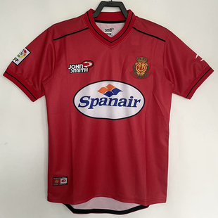 复刻版2000-01赛季马洛卡复古老款短袖球衣 9号埃托奥足球服男款