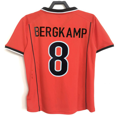 荷兰98复古球衣博格坎普足球服