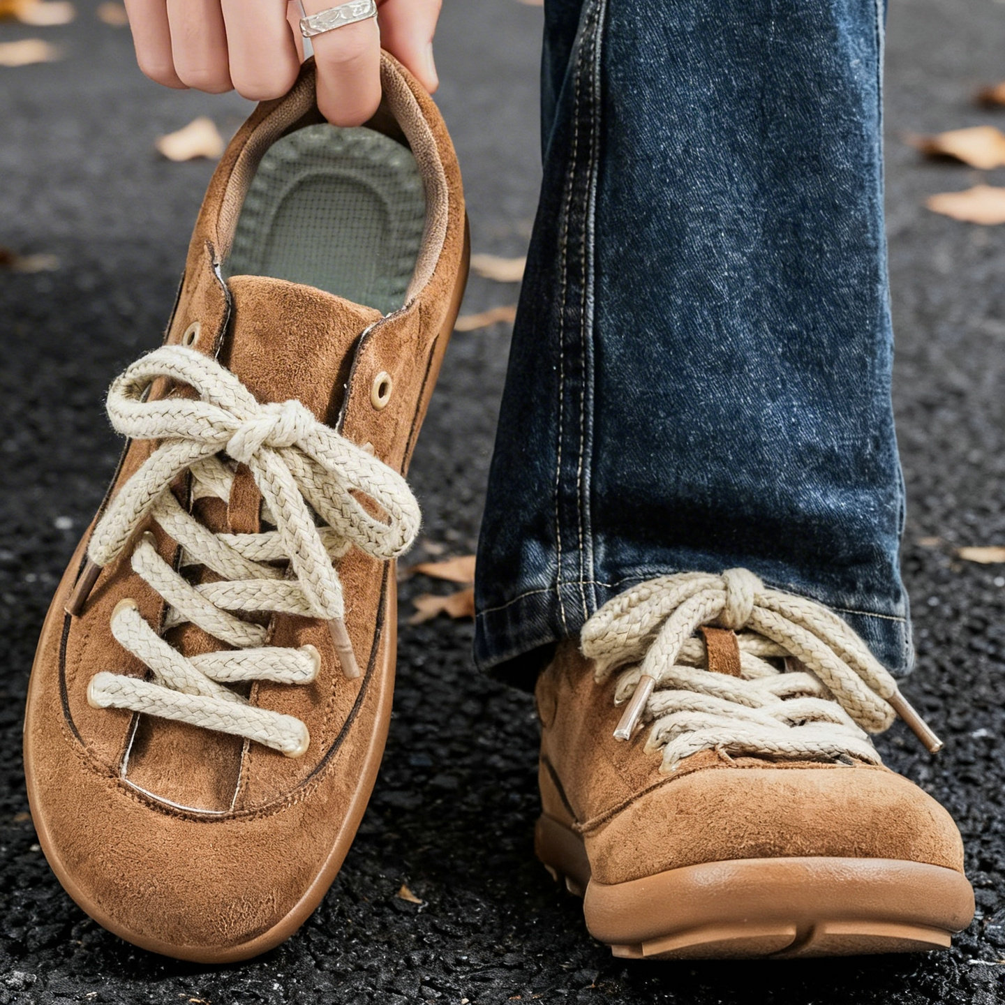 德训鞋男鞋夏季圆头软底轻便复古美拉德板鞋日系港风磨砂美式皮鞋