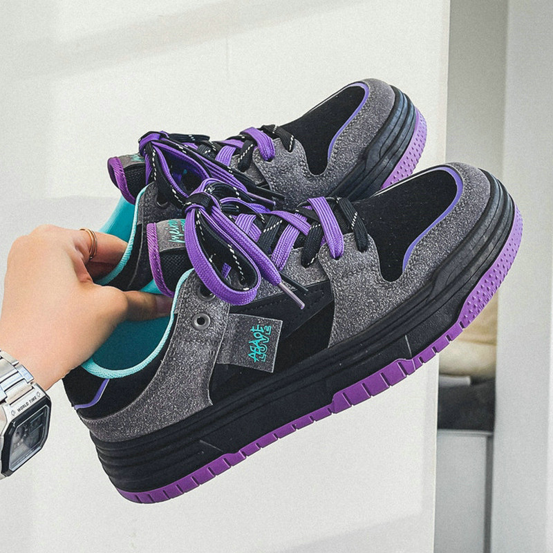 板鞋男鞋小众潮鞋帅气新款双鞋带个性网红街舞嘻哈潮流街头休闲鞋