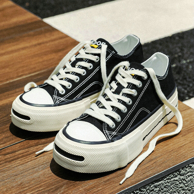 小众笑脸设计感~潮流百搭~帆布鞋