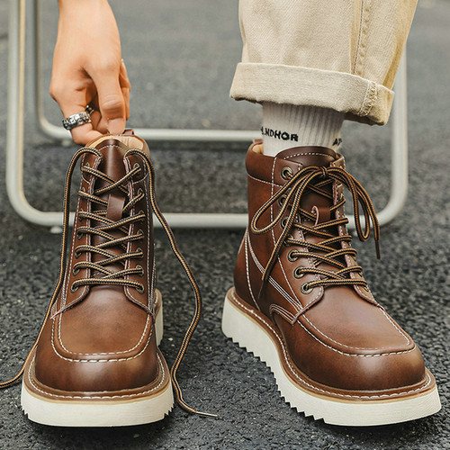 高端真皮~高级感马丁靴~耐磨防滑