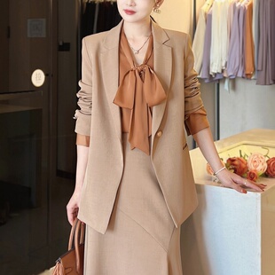 【新春特惠】正肩西装外套女2026春季气质职业通勤显瘦韩版上衣