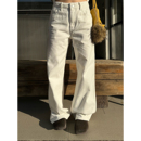 百搭设计感显瘦白牛仔长裤 Our2 时尚 2025秋冬新款 女 直筒小白裤