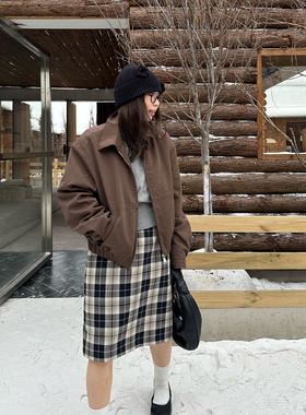 Our2【夹棉夹克】25秋冬新款时尚季休闲百搭复古夹克短外套上衣