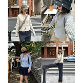 Our2满分羊毛开衫 毛衣外套上衣 宽松休闲百搭长袖 女2025新款 韩版