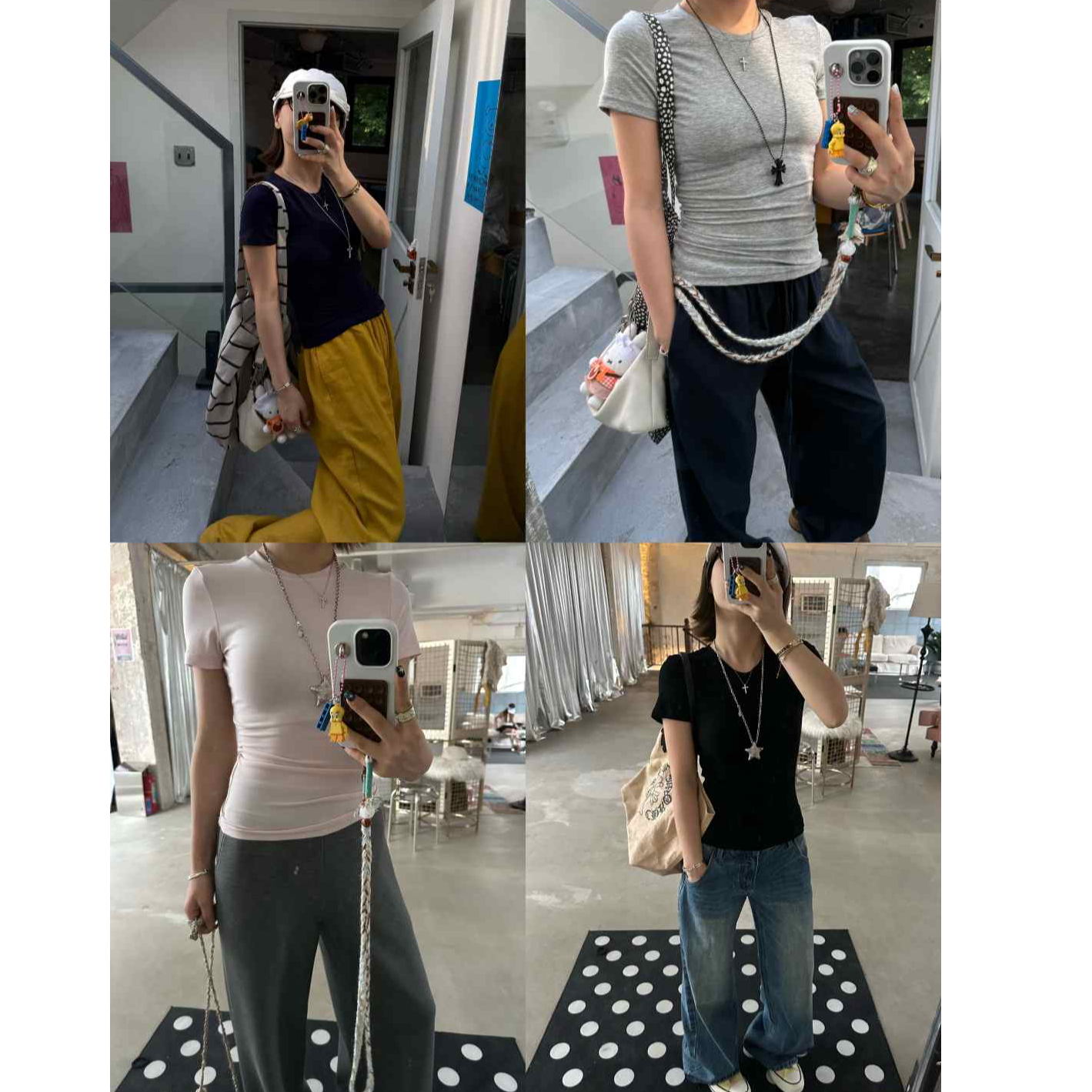 Our2辣妹紧身休闲卡戴珊面膜T显瘦夏季修身正肩T恤套头打底衫