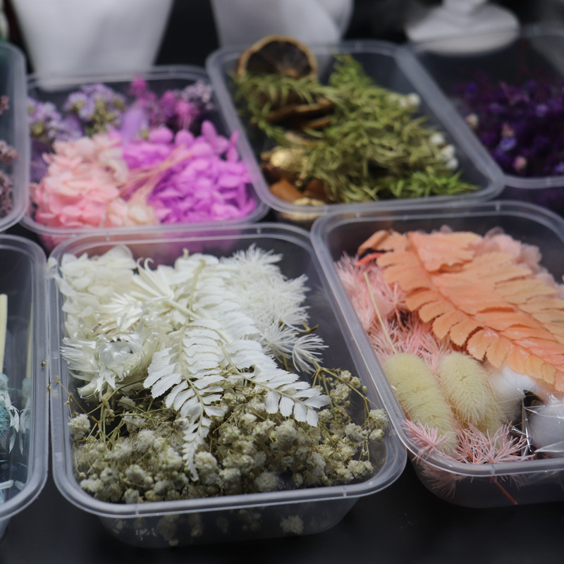 永生花diy材料包 石膏香薰蜡干花/花瓣/干花包/