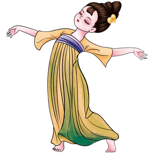 舞蹈女孩玻璃贴纸古典民族舞艺术培训学校教室门橱窗装饰静电贴画