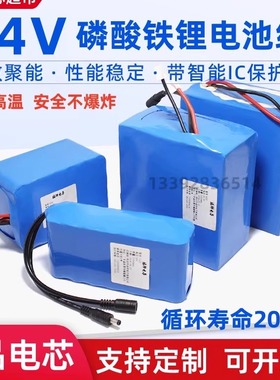 24V磷酸铁锂电池组32700大容量25.6V储能电源8串动力定制电池