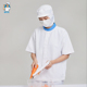 食品厂工作服套装 男女白色春秋短袖 工厂车间防护服防尘服中央厨房