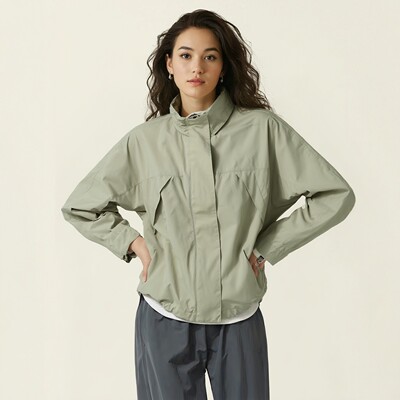 女装防风立领茄克外套