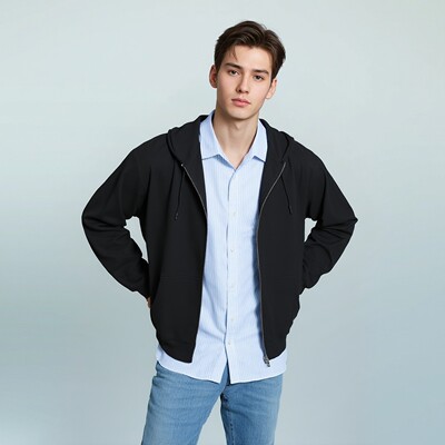 男女连帽拉链运动卫衣