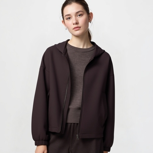 外套卫衣2025秋冬新款 长袖 480079 连帽拉链运动开衫 官网249女装