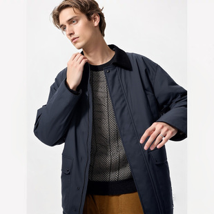官网599男装 防风保暖夹克481347 空气棉服休闲茄克外套2025秋冬款