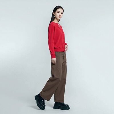 女装廓形弯刀工装裤春夏新款