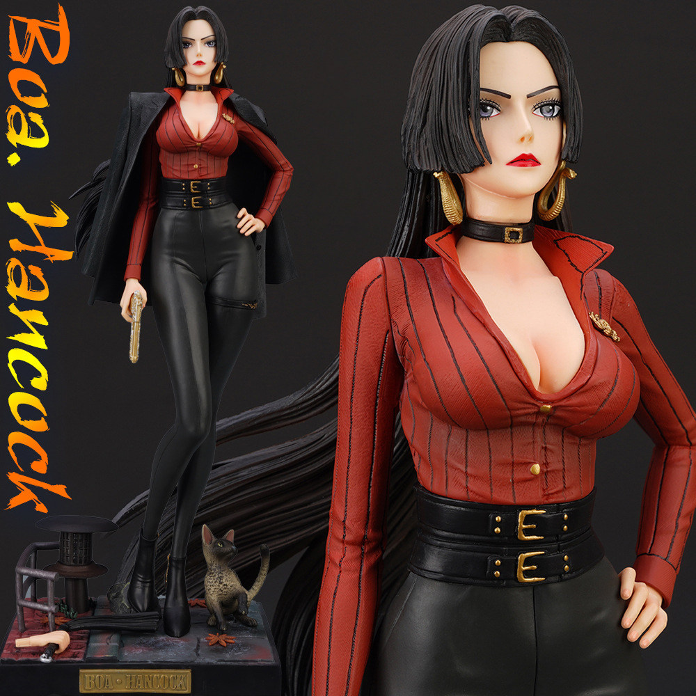 日版动漫海贼王乌塔女帝手办gk西装潮服皮鞭波雅·汉库克模型摆件