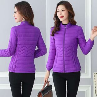修身 韩版 显瘦丝绵小棉袄时尚 百搭大码 外套 轻薄款 冬季 棉服女短款