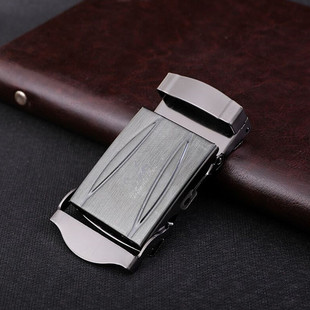 压扣平滑扣单头压板扣皮带头裤带头腰带头带条卡子按压式皮带配件