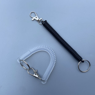 弹簧绳钥匙扣家用手机弹簧挂绳老人防丢钥匙链伸缩式 锁匙扣圈挂件