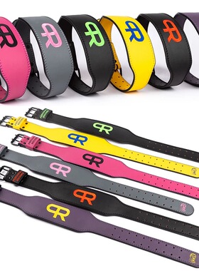 PR新款粉色轮子哥器械健身防护支撑力量训练耐磨硬拉腰带运动护腰