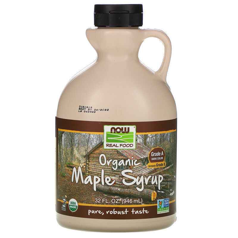 Now Foods Organic Maple Syrup进口天然纯枫树糖浆B级断食946ml