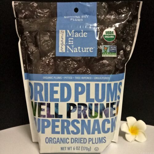美国Made in Nature Organic Plums无麸拒绝蔗糖无硫李子干170g