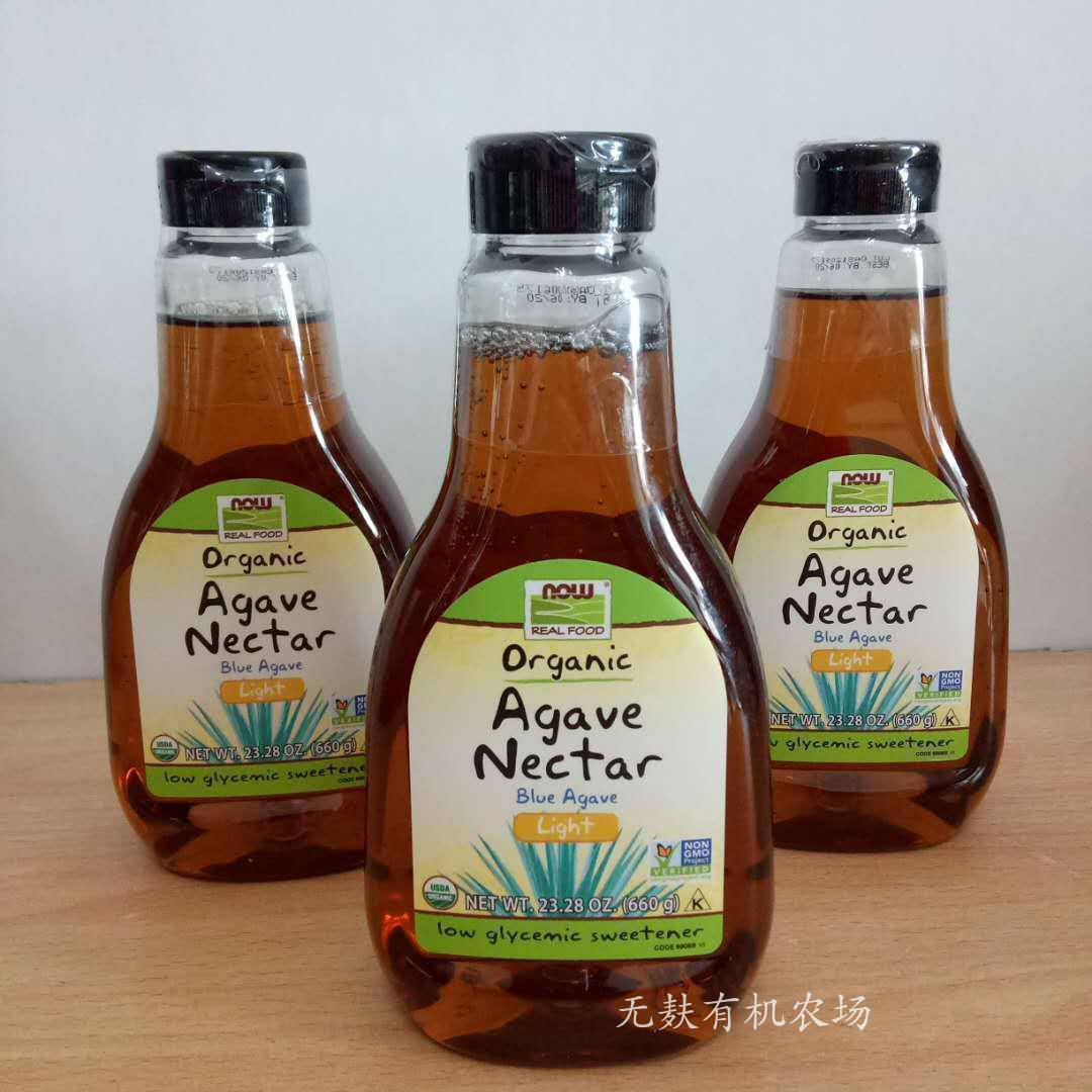 NowFoods龙舌兰糖浆进口低升糖