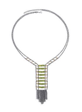 欧美夸张大牌多层手工编织项链女