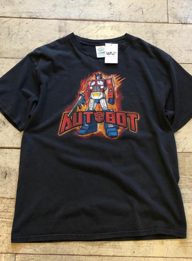 变形金刚Autobots短袖T恤男女情侣款ins超火潮牌oversize高街纯棉