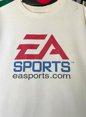 EA SPORTS美式休闲简约印花短袖男女oversize宽松运动圆领纯棉T恤