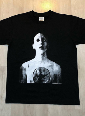 Marilyn Manson玛丽莲曼森美式复古纯棉印花短袖vtg高街暗黑风T恤