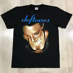 Deftones Sub-Bass Heavy Metal Band Short-Sleeved American Retro Vintage High Street Pure Cotton Unisex T-Shirt Trendy