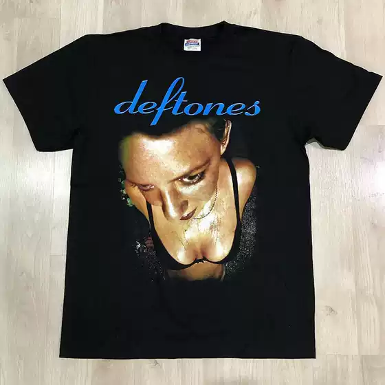 Deftones Sub-Bass Heavy Metal Band Short-Sleeved American Retro Vintage High Street Pure Cotton Unisex T-Shirt Trendy