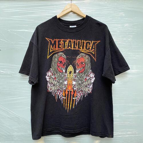 METALLICA金属乐队美式复古T恤