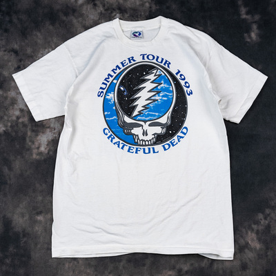 Grateful Dead感恩而死乐队迷幻摇滚vibe高街潮牌西海岸风短袖T恤