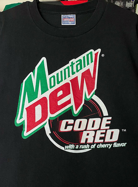 Mountain Dew激浪美式休闲潮流短袖vintage高街复古男女情侣款T恤