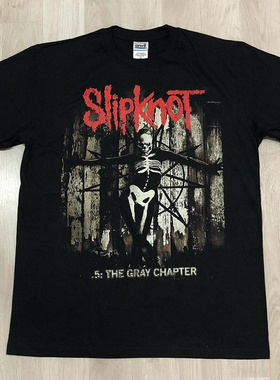 Slipknot活结乐队美式摇滚复古短袖宽松潮牌vintage高街休闲T恤男