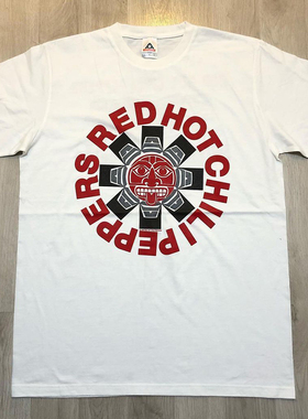 Red Hot Chili Peppers红辣椒乐队美式复古摇滚vtg高街短袖T恤男