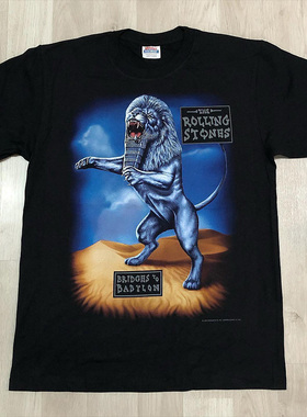 The Rolling Stones滚石乐队美式复古摇滚VTG高街质感短袖T恤男女