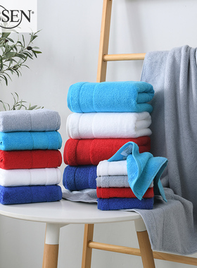 VOSSEN奥地利进口全棉面巾浴巾方巾套装空气枕强吸水技术纯棉毛巾